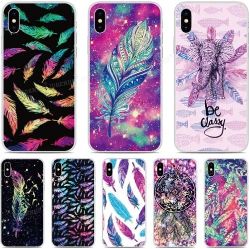 Colorful Feather Phone Case For UMIDIGI Bison GT A7S A3X A3S A3 A5 S3 A7 S5 A9 Pro F2 F1 Play Power 3 X One TPU Soft Cover