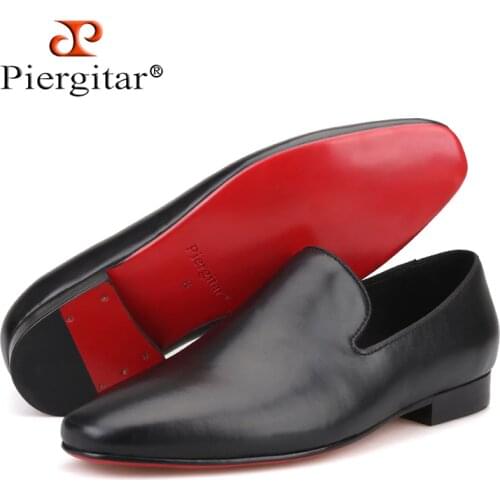 2019 new arrival Handmade men Genuine Leather shoes British style men Wedding dress shoes Prom and Banquet males loafers flats