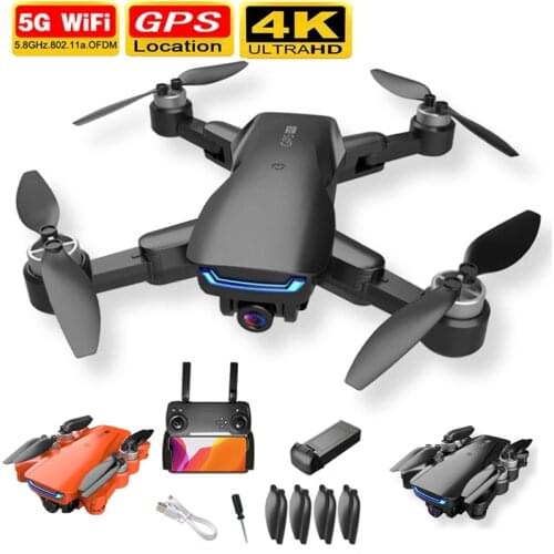 NEW LU5 GPS Drone Met/Zonder 4K Dual Camera Height Hold Headless Mode Foldable Quadcopter WiFi FPV Brushless Motor RC Helicopter