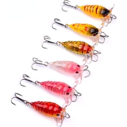1PCS 4cm/4.2g Ppoper Plastic Hard Bait Fake Bait Lure Bionic Cicada Bait Fishing Accessories