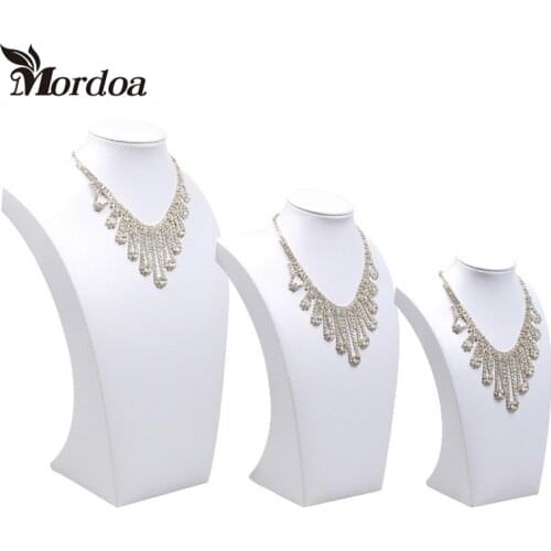 Mordoa White Necklace Display Model Shelf Accessories Holder Jewelry Rack Jewellery Stand Pendant Display Rack