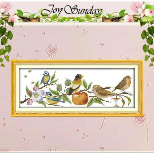 The Birds On The Tree Patterns Counted Cross Stitch 11CT 14CT Cross Stitch Set Wholesale Cross-stitch Kit Embroidery Needlework