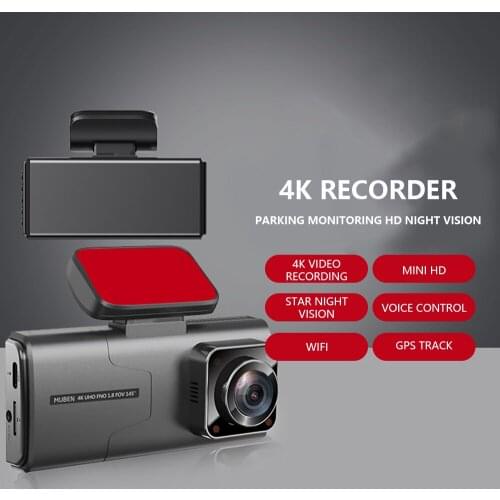 Vehemo Driving Recorder Double Recording Before and After Video Motion Detectio ABS 4.0 Inch Car Accessories Camera Dash Cam