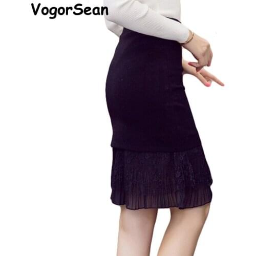 Skirts Womens Vintage Bodycon Pencil Skirt Lace Stretch New Fashion OL Style Slim Sexy Spring Autumn Femininas Skirts Women