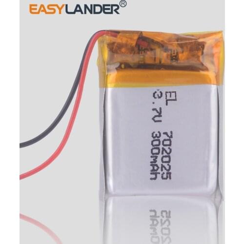 3.7V polymer lithium battery 702025 MP3 Bluetooth headset wireless headset wireless mouse 300mAH