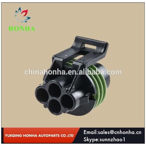 4 Pin Black 150 Sealed Female Electrical Connector 12065298