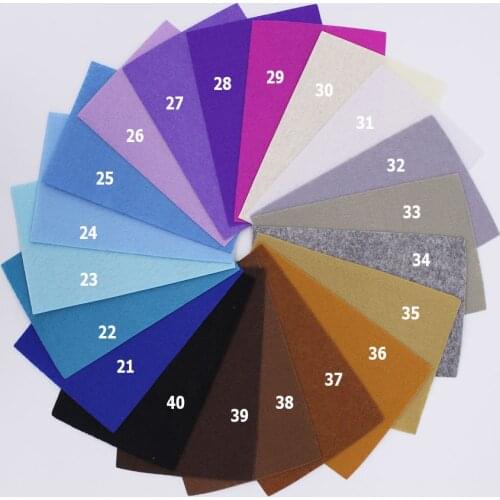 40 Kinds Colors Color Customize Pure Color Felt Cloth 1mm felt Fabric Felts Fabrics Sewing Fieltro Feltro Entretela
