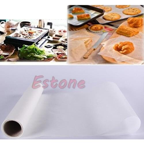 2021 New Baking paper 500*30cm Paper Silicone Baking Mat Pad Roll Wax Non Stick Kitchen