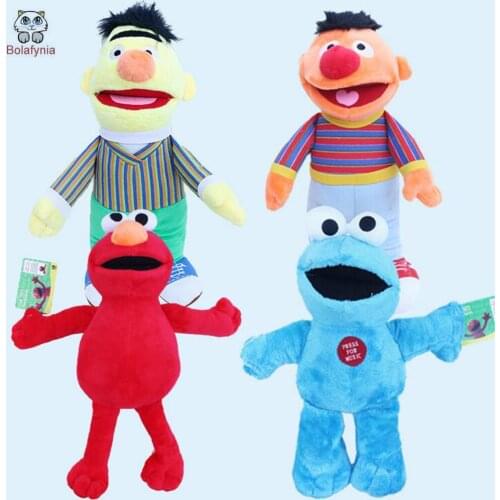 BOLAFYNIA Baby Kid Plush Toy for Christmas Birthday Gift Sesame Street four kinds Children Plush Stuffed Toys