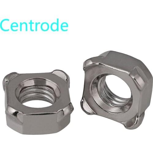 DIN928 Authentic 304 stainless steel quad welding nut four-corner spot welding square nut M3-M12 10Pcs