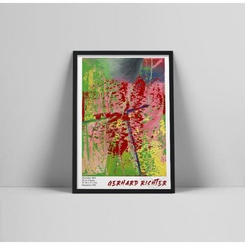 Gerhard Richter Exhibition Poster, Abstraktes Bild Painting, Gerhard Richter Art Print, German Art, Quality Printable Poster