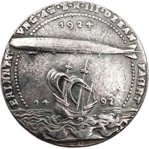 Germany 1924 Commemorative Coin Deutsche Tatkraft Steamship Coin Collection Souvenirs Home Decoration Crafts Gift Ornaments