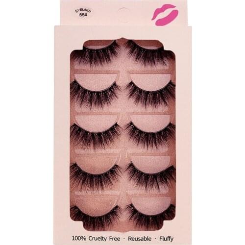 Thick Natural Long Mink False Eyelashes Extension Soft Light Hand Made 3D Fake Lashes Makeup For Eyes 120Sets/Lot DHL Free