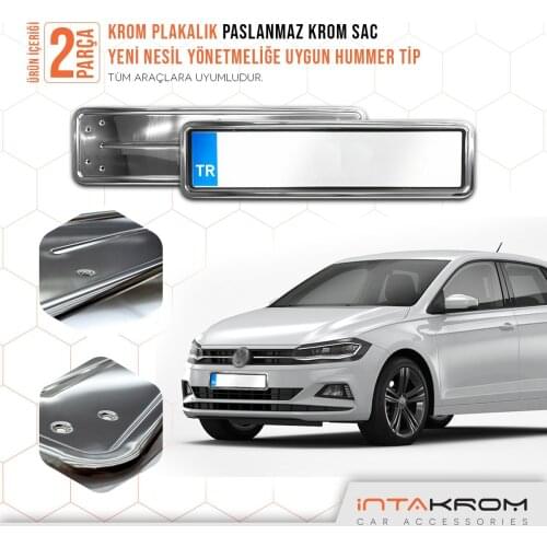 For Volkswagen Polo Chrome Plates of 1 suit 2 Pcs Full Compatible Quality Car accessory