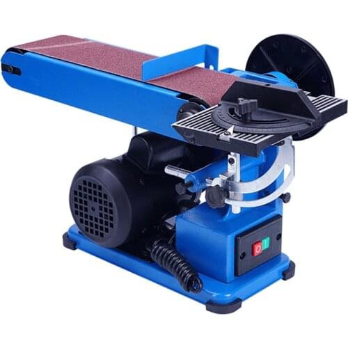 Small Sanding Belt Machine Woodworking Metal Sanding Machine Industrial Desktop Sharpening Sanding Disc Sanding Belt Machine