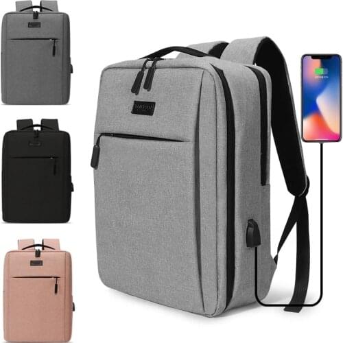 Fashion Laptop Usb Backpack School Bag Rucksack Anti Theft Travel Daypack 13 14 15.6 16 17.3Inch Large Capacity Backbag Mochila