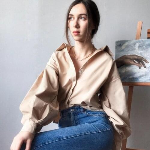 MOXFCIZO Women's Ruffle Shirts