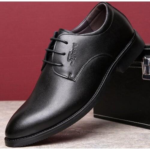 Brand 2020 New Mens Quality Cowhide Leather Shoes British Business Extra Size 39-44 Soft Leather Man Split Leather Dress Shoes