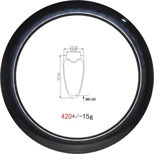 700C SL 55mm Road Bike Carbon Rims Disc Tubeless HOOK 25mm Wide All Road Gravel Bicycle Hoop 700 Road Wheels Carbon UD 3K 12K