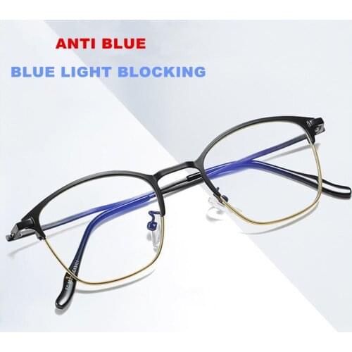 Anti Blue Light Computer Glasses Men Women Spectacle Frame Gaming Eyewear for Men UV400 Radiation-Resistant Clear Glasses