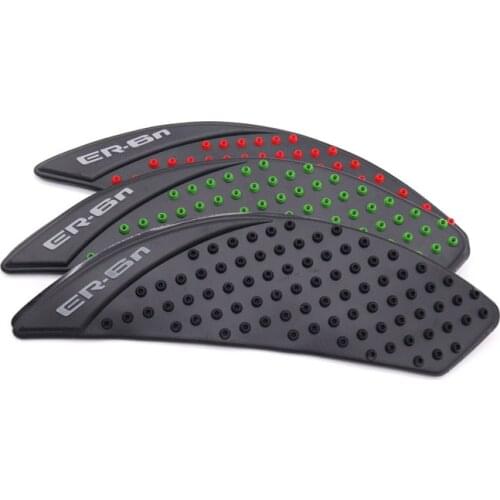For Kawasaki ER-6N ER6N ER 6N 2006-2015 Motorcycle Anti slip Tank Pad Side Gas Knee Grip Traction Pads Protector Sticker Green