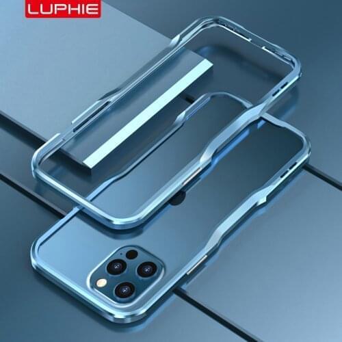 Shockproof Aluminum Bumpers for iPhone 12 Pro Max 6.7-INCH Bumper Case Metal Frame Bumper Cover Shock Absorbent Slim Cool Design