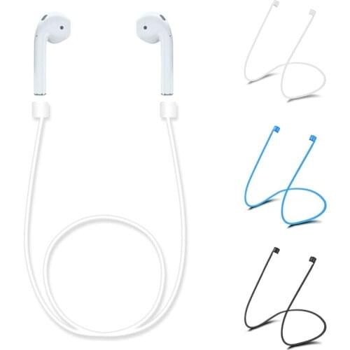 For Airpods Strap Anti-Lost Silicone Earphone Strap String Wire Rope Cord Cable for Apple Airpods Wireless Headphone Accessories