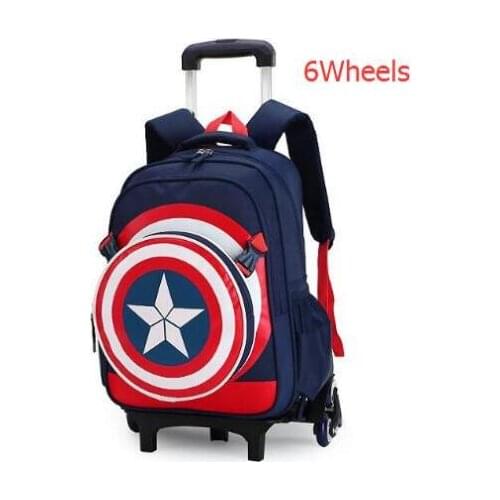 Children school wheeled backpack Mochilas kids School trolley bag for boys school bag with wheels School Rolling backpack Bags