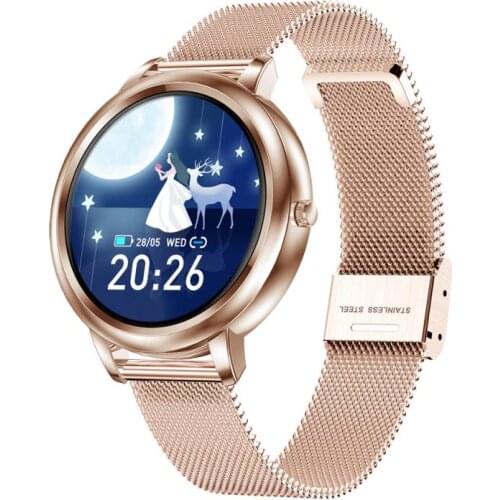 MK20 Smart Watch 2021 Full Touch Screen Women Heart Rate Monitor Smartwatch For Ladies Girls Sport Tracker For Android IOS Phone