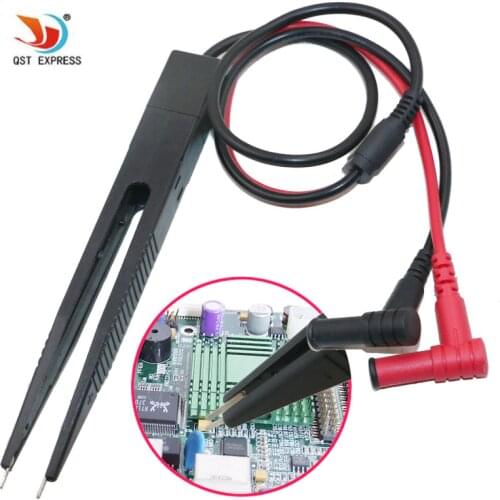 SMD Inductor Test Clip Probe Tweezers for Resistor Multimeter Capacitor