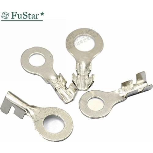 100pcs O-Type 3.2/4.2/5.2/6.2/8.2 Splice Cold Pressed Car Speaker Male Terminal Tin Plating Cosse Electric Sertir Connector Hot