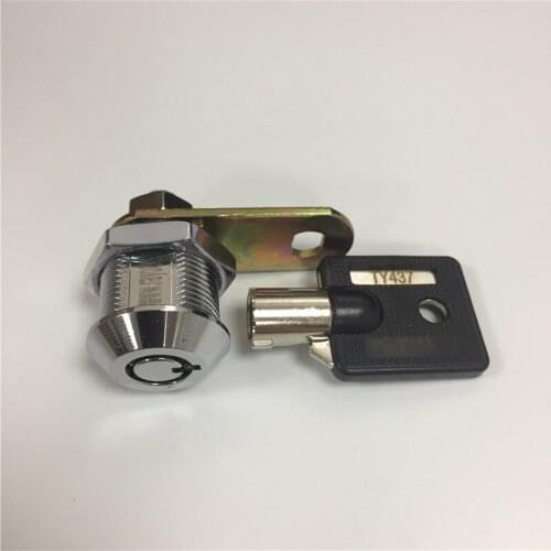 Raylock 1 piece high security tubular pin cam lock with 2 keys for slot machine cabinet door 17mm