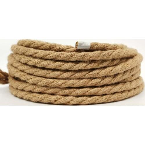 3*0.75 Vintage Rope Textile Wire Twisted Cable Braided Electrical Wire Retro Pendant Light Lamp Line Vintage Lamp Cord