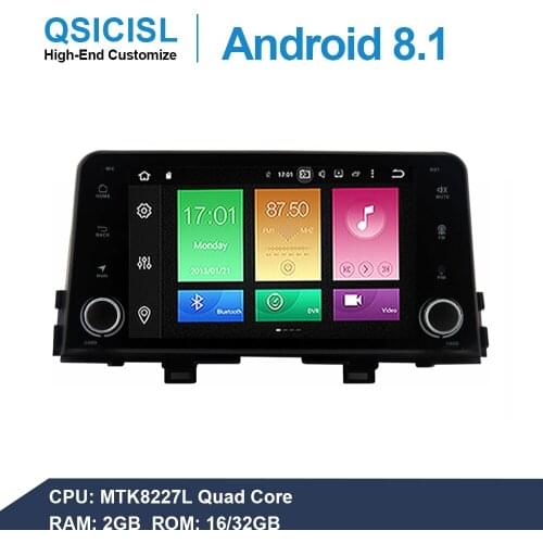 Android 8.1 IPS 8" radio car dvd gps multimedia player for Kia Picanto Morning car 1 din headunit quad core swc mirror link