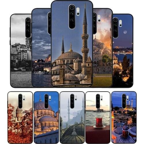 Turkey Istanbul Sceneary Building black Phone Case For Xiaomi Redmi note 9 8 7 6 5 4 Pro S for redmi 4A 4X 5 Plus 5A 7A Cover