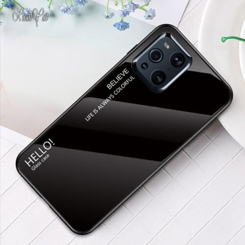 Find X3 Case XUANYAO Hard Glass Cover For OPPO Find X3 Pro Case Silicone Slim Cover Find X3 Lite Neo Case Tempered Glass Cover