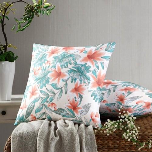 Pretty Flowers Pillow Case Decoration Sofa Cushion Pillow Case Bed Pillow Case Home Decoration Car Pillow Case