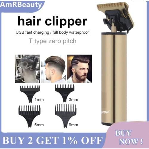 Electric Hair Clipper Push Hair Professional Waterproof Hair Clipper LED Digital Display Beard Barber Hair Cutting Machine