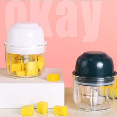 Rechargeable Electric Garlic Masher Kitchen Accessories Mini Meat Grinder Fruit Blender Complementary Food Maker Household Tools