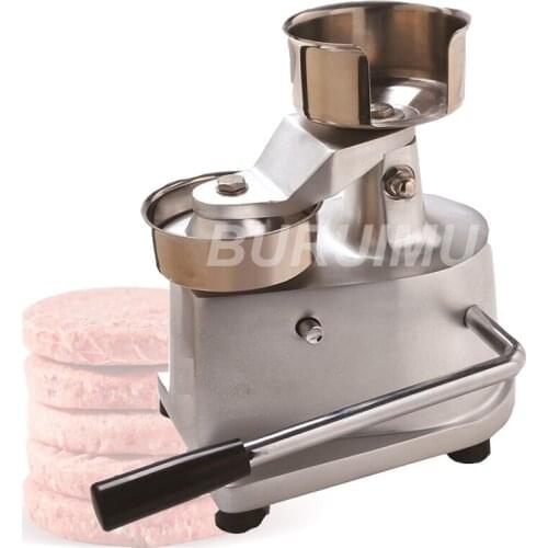 Burger Patty 100-150mm Manual Hamburger Press Maker Burger Forming Machine Round Meat Shape Processor Kitchen Beef Pie Mold Tool