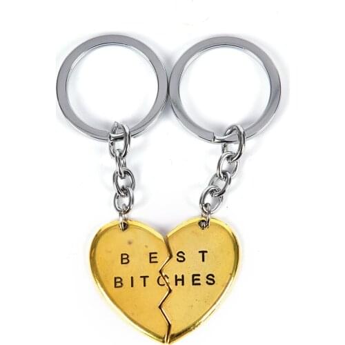 JETTINGBUY 1 pair collier choker necklace heart pendant pieces broken two best friend friendship forever women necklace Auto