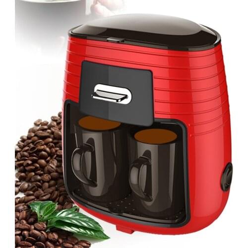 Household Double Cup Drip American Coffee Machine MD-235 Steam Tea Drinking Machine Tea Boiler 450W Coffee Machine