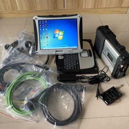 Compact Diagnose MB Star C5 Connect WIFI SD With HDD 2020.12 newest software cf19 laptop full Cable Diagnostic Tool Scanner