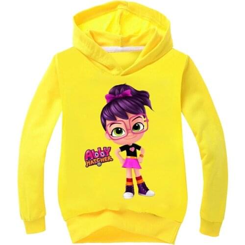 Costumes for Kids Spring Sweatshirt Outfits Abby Hatcher Baby Girl Cotton Shirts for Teenage Girls Boys Long Sleeve Tops Shirt