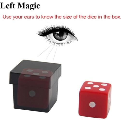 1 Set Perspective Eye Distinguish Color Through Sound Dice Magic Trick Close Up Stage Props Magician Magic Mentalism Easy To