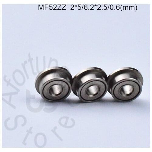 MF52ZZ 2*5*6.2*2.5*0.6(mm) 10piece LF520ZZ free shipping bearing Flange bearings MF52ZZ LF520ZZ chrome steel deep groove bearing