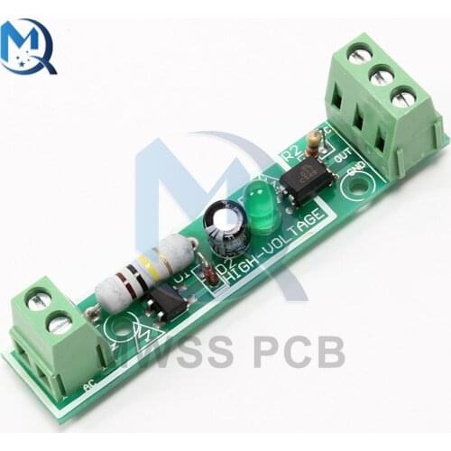 AC 220V Optocoupler Isolation Module 1-Bit Voltage Detect Board Adaptive For PLC Isolamento Fotoaccoppiatore Module Newest