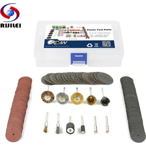 RIJILEI 151PCS BIT SET SUIT MINI DRILL ROTARY TOOL FIT DREMEL Grinding Carving Polishing Tool Sets Grinder Head,Sanding Disc