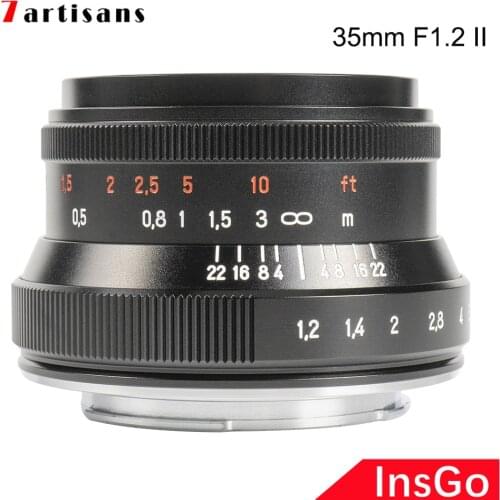 7artisans 35mm F1.2 II Prime Lens for Nikon Z M4/3 Fuji X Sony E Canon EF M EOS-M Mount Cameras