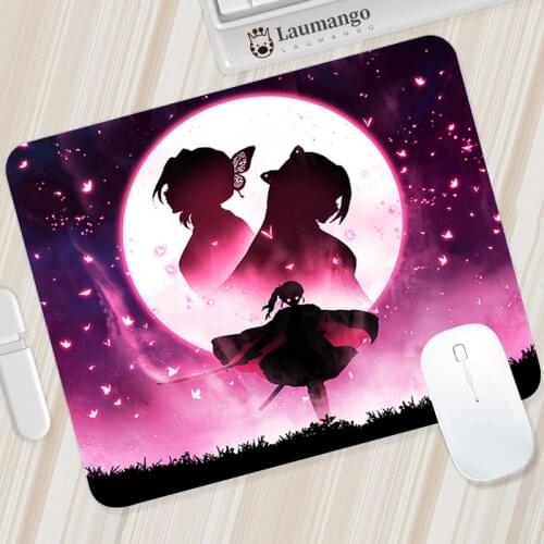 Custom Mouse Pad Small Mousepepad Pc Kimetsu No Yaiba Rubber Mat For Office Mousepad Anime Rug Csgo Gaming Computer Table Mice